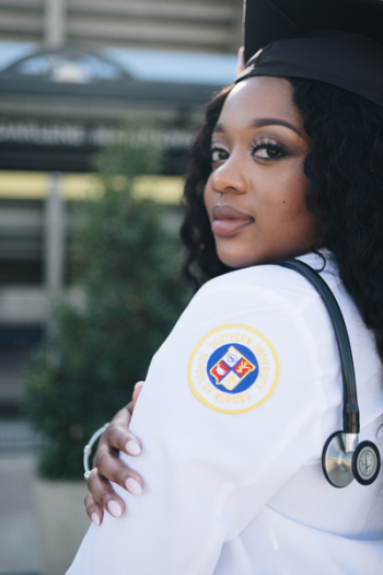 Woman Wearing White Long-sleeved Shirt And Stethoscope Woman Wearing White Long-sleeved Shirt And Stethoscope