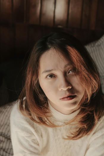 Woman Wearing White Sweater Woman Wearing White Sweater