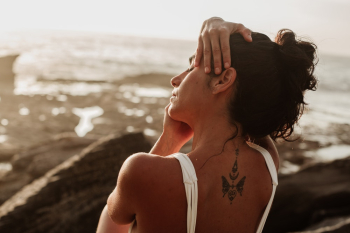 Woman Wearing White Tank Top