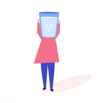 Woman with a glass of water as a head illustr.. | Free stock vector - 455086 Woman with a glass of water as a head illustr.. | Free stock vector - 455086