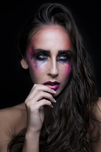 Woman With Colorful Eyeshadows Woman With Colorful Eyeshadows