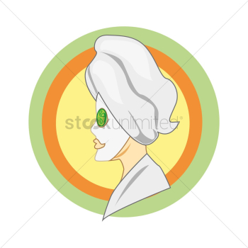 Woman with face mask Woman with face mask