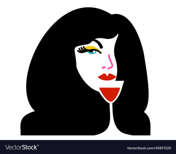 woman with glass of wine isolated woman with glass of wine isolated