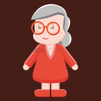 Woman with glasses
