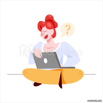 Woman with laptop computer