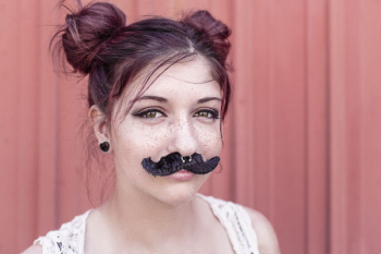 Woman With Moustache Free Photo Woman With Moustache Free Photo