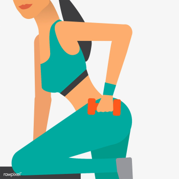 Woman working out at the gym illustration | Free stock vector - 456523 Woman working out at the gym illustration | Free stock vector - 456523