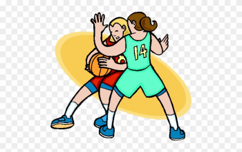 Women&amp;basketball - Playing Girls Basketball Clip Art