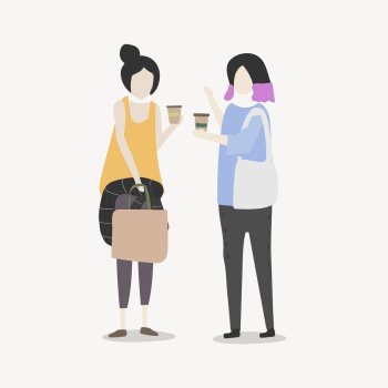 Women drinking coffee clipart, socializing, | Free Photo Illustration - rawpixel Women drinking coffee clipart, socializing, | Free Photo Illustration - rawpixel