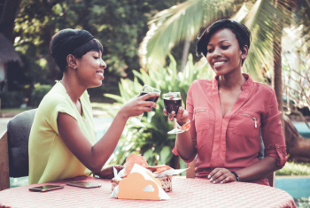 Women Holding Goblets Women Holding Goblets