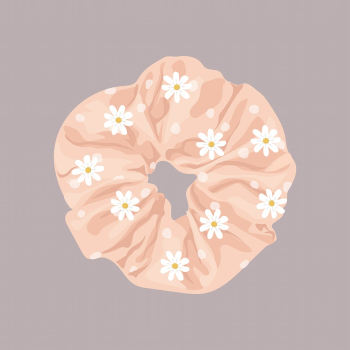 Women&rsquo;s scrunchie collage element, feminine | Free Vector Illustration - rawpixel