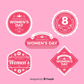 Women's day label collection Women's day label collection