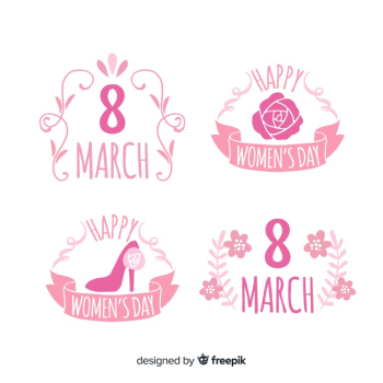 Women's day label collection Women's day label collection