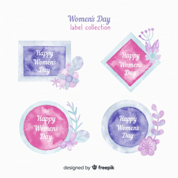 Women's day label collection Women's day label collection