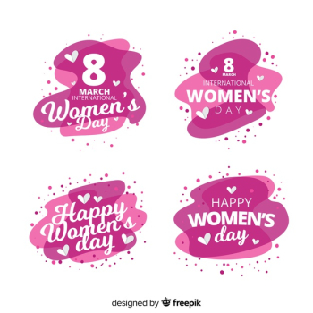 Women's day label collection Women's day label collection