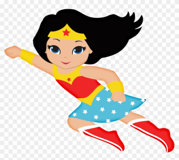 Wonderwoman Baby Clipart - Imagenes De Mujer Maravilla Animada