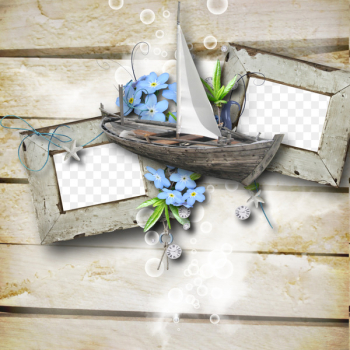 Wood Brick Wall - Sailing bubble brick frame Wood Brick Wall - Sailing bubble brick frame