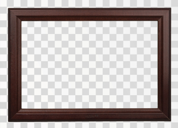 Wood frame PNG transparent background