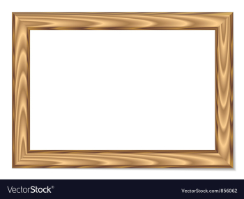 Wood frame vector image Wood frame vector image