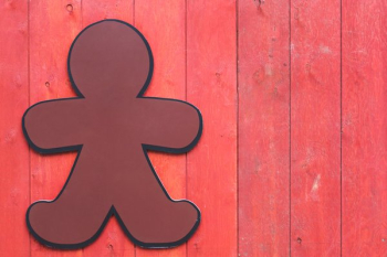 Wood Gingerbread Man Sign Wood Gingerbread Man Sign