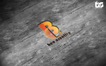 Wood Grey Color PSD Logo Mockup