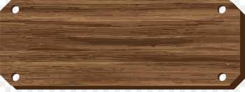 Wood stain Varnish Rectangle Brown - Perforated wooden signboard 