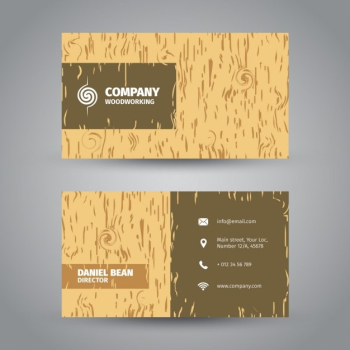 Wood Textured Business Card