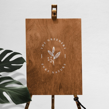 Wooden board easel sign mockup | Free PSD Mockup - rawpixel