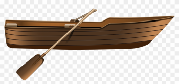 Wooden Boat Png Clip Art - Rowing Boat Clipart