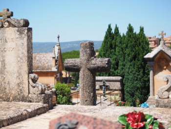 Wooden Cross in Shallow Photo