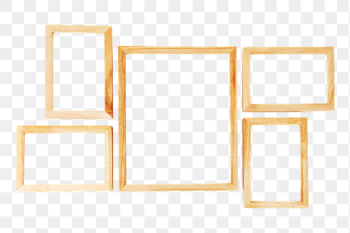 Wooden frames png sticker, transparent | Free PNG - rawpixel