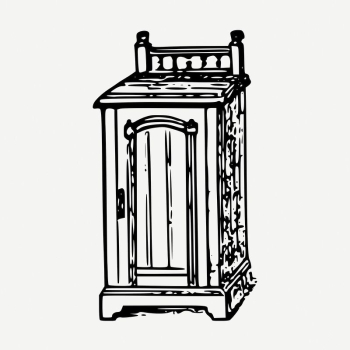 Wooden podium drawing, vintage furniture | Free PSD - rawpixel Wooden podium drawing, vintage furniture | Free PSD - rawpixel