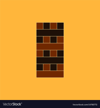 Wooden puzzle tower game table game vector image