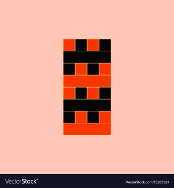 Wooden puzzle tower game table game vector image