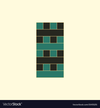 Wooden puzzle tower game table game vector image