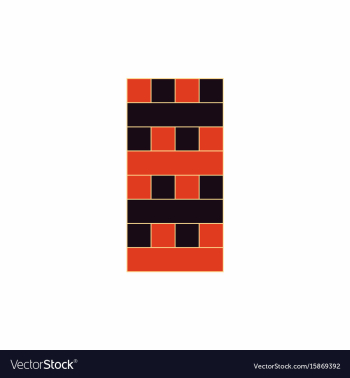 Wooden puzzle tower game table game vector image