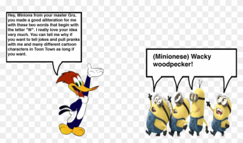 Woody Woodpecker Meets The Minions By Darthranner83 - Woody Woodpecker Words Woody Woodpecker Meets The Minions By Darthranner83 - Woody Woodpecker Words