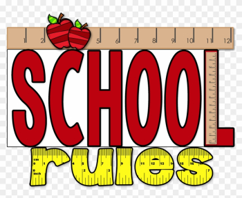 Word Clipart School - School Rules And Routines