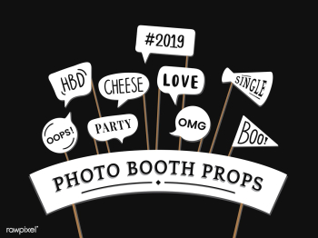 Word expressions set for party photo booth pr.. | Free stock vector - 537581 Word expressions set for party photo booth pr.. | Free stock vector - 537581