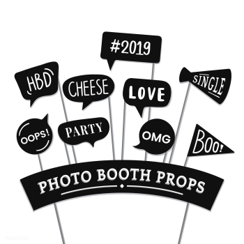 Word expressions set for party photo booth pr.. | Free stock vector - 537605 Word expressions set for party photo booth pr.. | Free stock vector - 537605