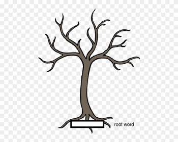 Word Tree Template - Tree With Branches Drawing Word Tree Template - Tree With Branches Drawing