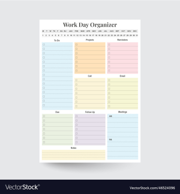 work day organizer work day organizer