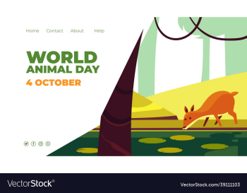 world animal day website homepage template world animal day website homepage template