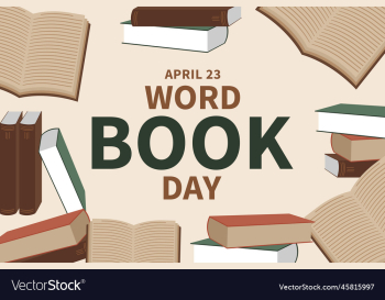 world book day greeting poster