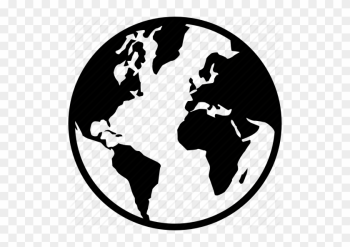 World Globe Silhouette At Getdrawings - World Map