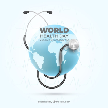 World health day background in realistic style
