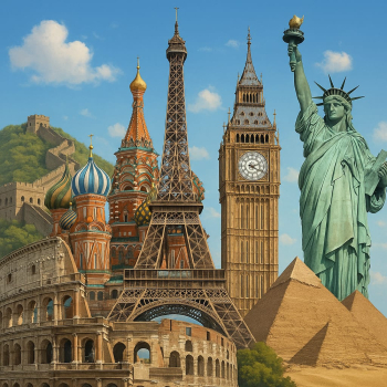 World Landmarks Collage