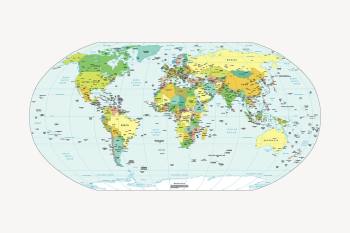 World map, geographical illustration. Free | Free Photo - rawpixel