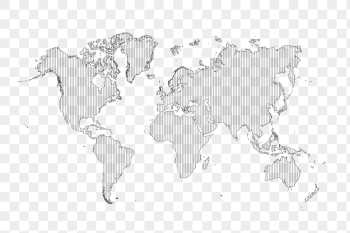 World map png sticker, geography | Free PNG - rawpixel