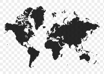 World map png sticker, geography | Free PNG - rawpixel